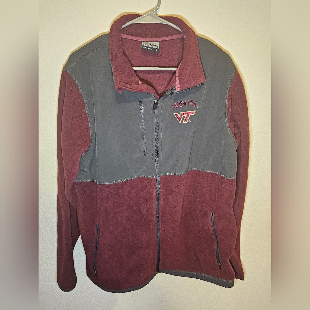 Virginia Tech sweater jacket Mens Large